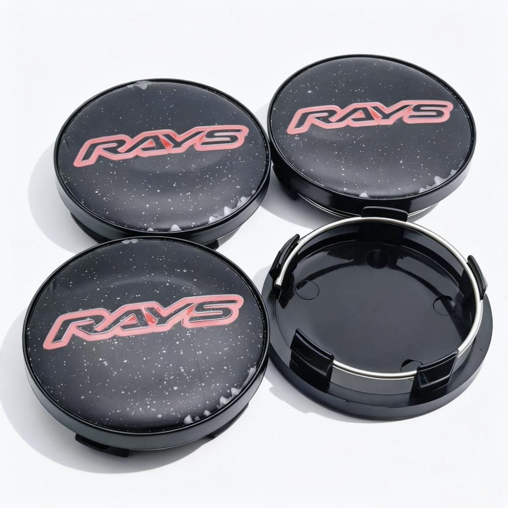 

4pcs RAYS Racing Logo Emblem Badge Car Wheel Center Caps 58MM 54MM Wheels Hub Cap Rim Hubcaps Dust Cover Replace Car Accessories Rays Badge&4pcs T58 Wheel Caps