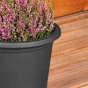 Garden Pot Outdoor Plastic Round Pot Black 23x16.5 cm