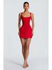 2025 European and American Spaghetti Strap Sexy Sleeveless Tie-Back Short Dress