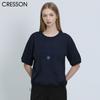 Cresson Embossed LeTTering STring T shirT