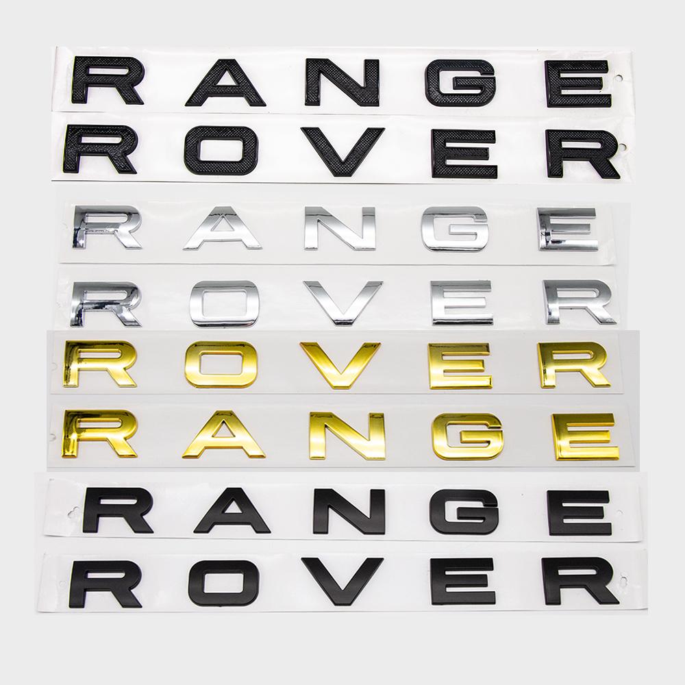 Premium 3D ABS Range Rover Letters Car Front Hood Bonnet Emblem Badge For Land Rover Discovery Sport Evoque Defender Accessories NG8