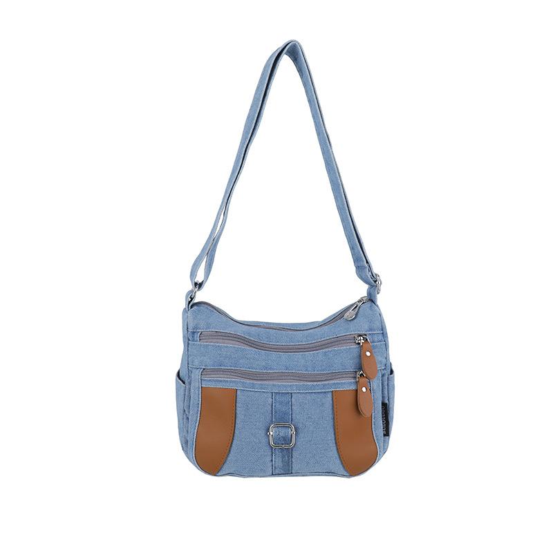 Denim Bag Women's Vintage Shoulder Bag Large Capacity Crossbody Bag