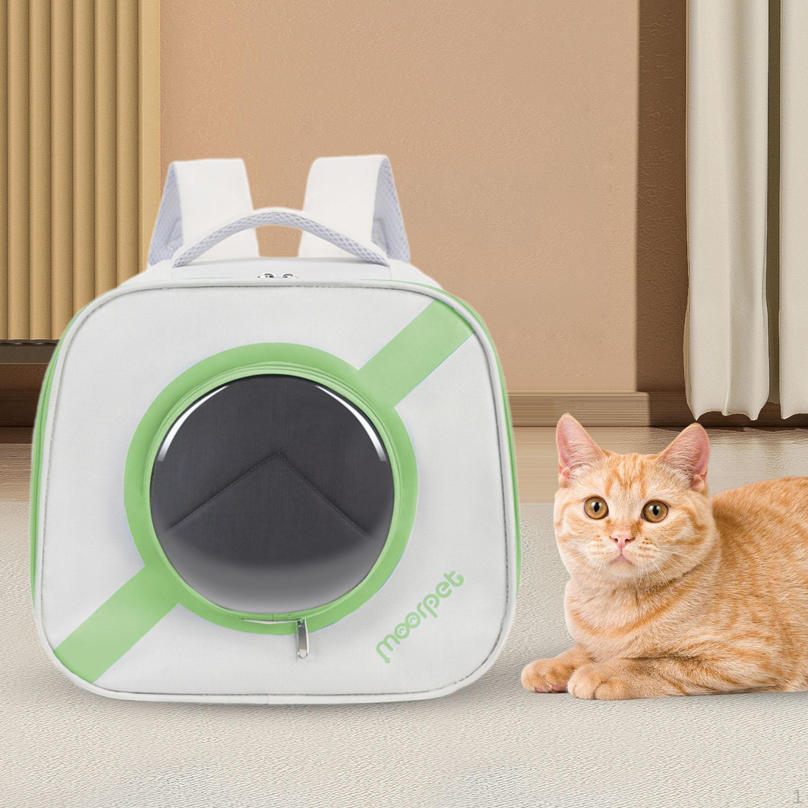 

Сумка для кошек, переноска для домашних животных, рюкзак с регулируемым плечевым ремнем, новинка, сумка для переноски для пеших прогулок зелёный