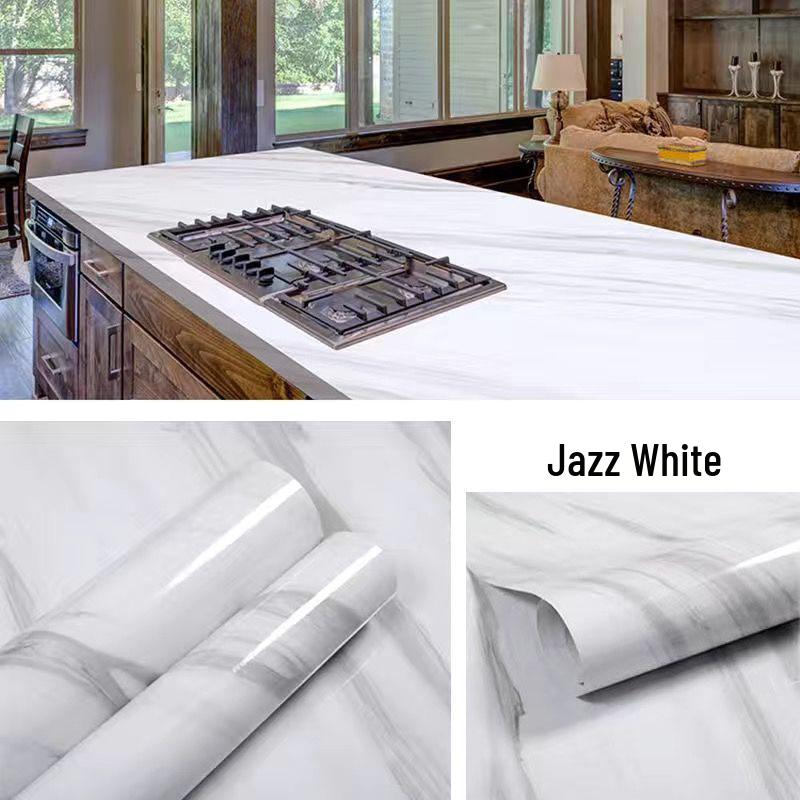 Oil-proof, Heat-resistant Waterproof Kitchen Countertop Self-adhesive Wallpaper