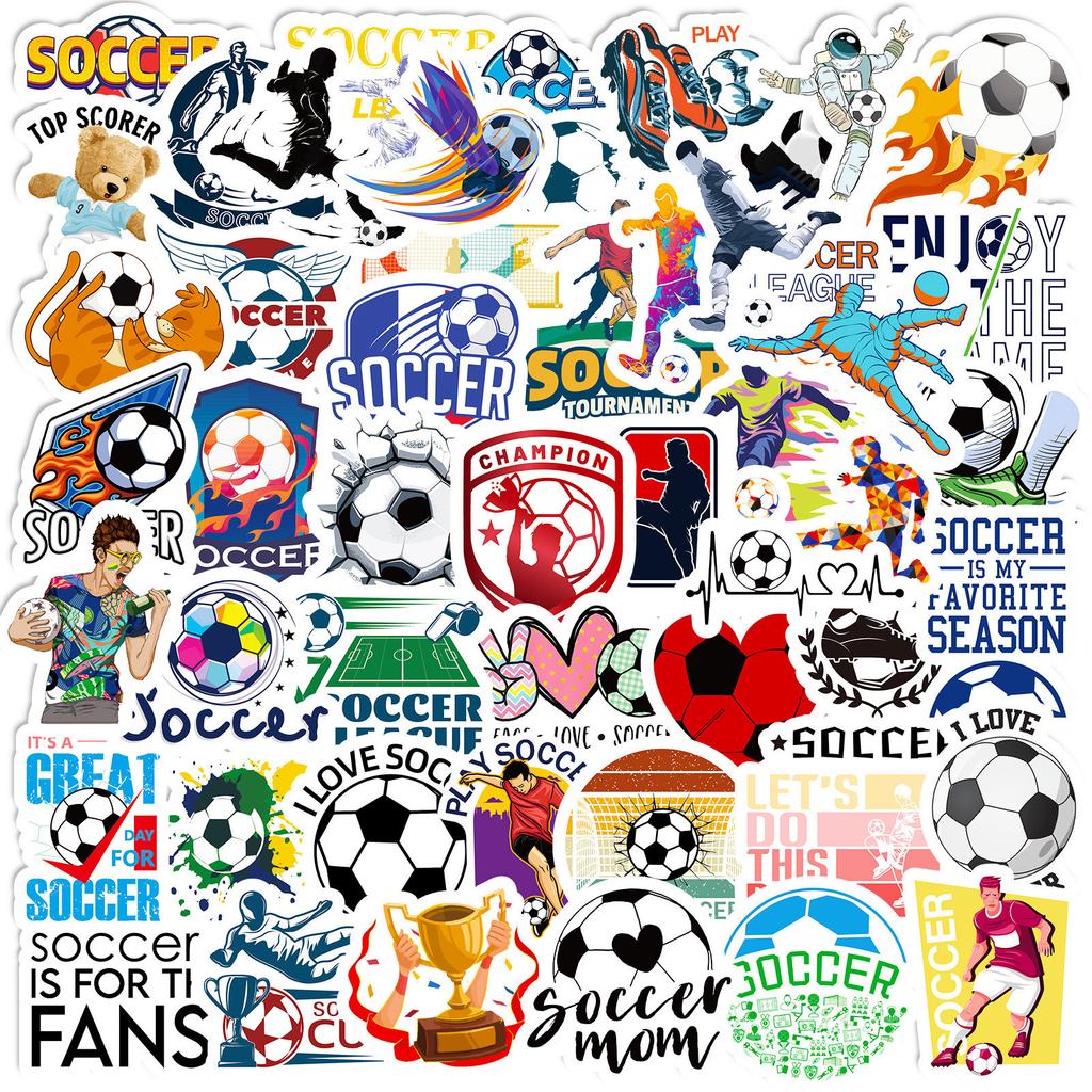 50 Graffiti Football Stickers World Cup Football Stars Waterproof Stickers Temu Stickers
