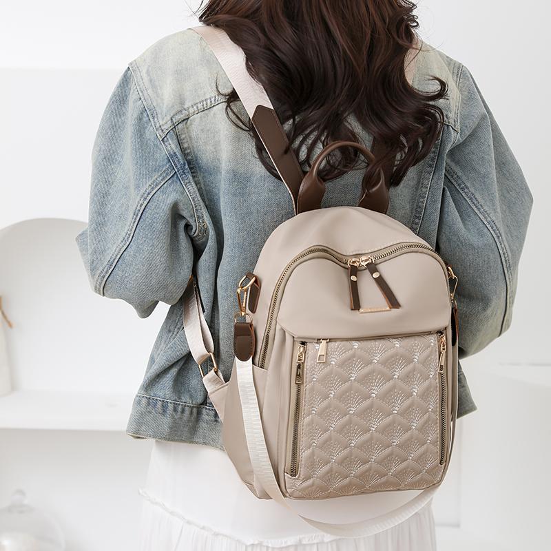 Lingge Rucsac cu broderie Rucsac pentru femei Rucsac de călătorie impermeabil de mare capacitate