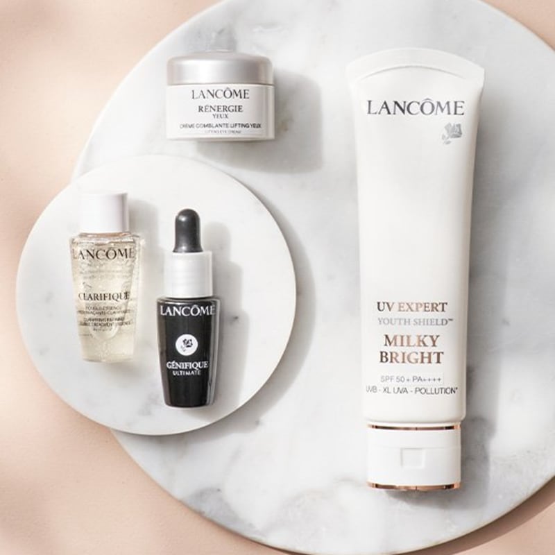 Lancome Krem przeciwsłoneczny UV Expert (Mleczny/Wodny Żel/BB) 50ml Zestaw Deluxe 3 szt. (Wybierz 1)