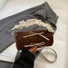 Polka Dot Print Pillow-shaped Bag Korean Style Wave-patterned Shoulder Bags Girls Handle Bag With Bow New Cute Wallet Phone Bags