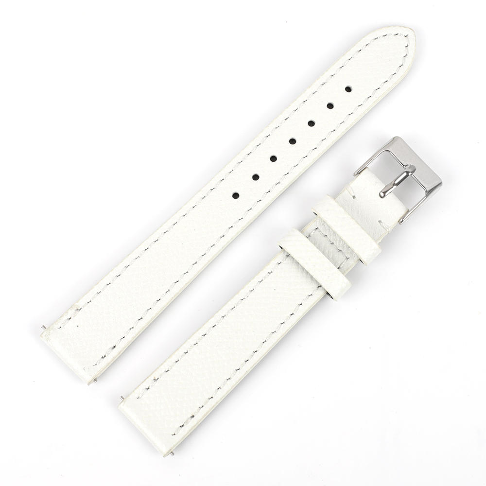 

First Layer Calfskin Leather Watchband 18mm 19mm 20mm 22mm Quick Release Watch Band Hand-Made Palm Pattern Wristband Belt 22mm&L-130 90mm білий