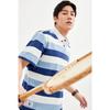 Septwolves Men's Striped Breathable Polo Shirt