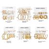 IF ME Korean Butterfly Pearl Stud Earrings Set Fashion Geometry Zircon Hoop Earring Women Jewelry Accessories