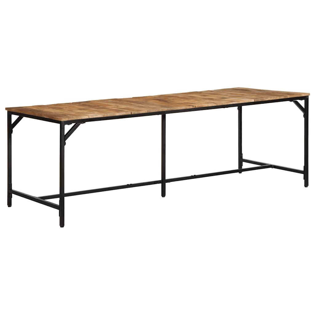 Dining Table 220 x 90 x 75 cm Rough Solid Mango Wood