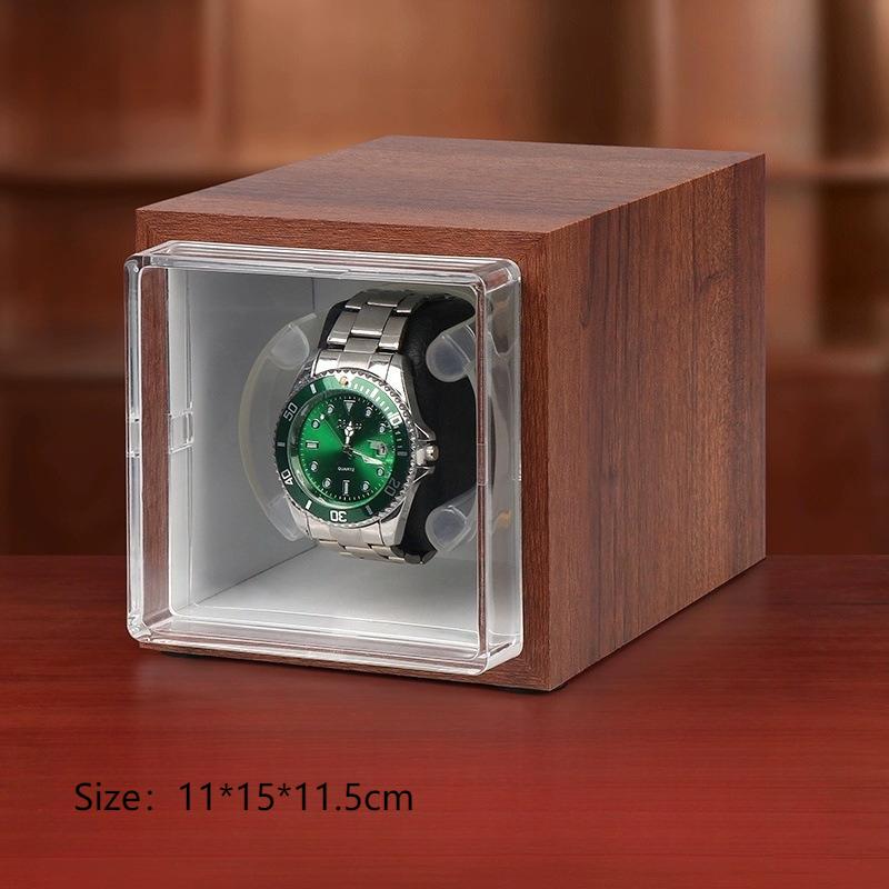 

Automatic Single Watch Winder Household Silent Wrist Watches Winding Machine Device Rotating Watch Winders Watches Storage Case