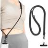 Cordón de Teléfono Ajustable Universal Correa de Collar Cruzada Funda de Teléfono Cuerda Larga para Colgar con Clip Antiperdida Duradero y Resistente