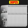 10/100Pcs Transparent Self-adhesive Wall Hooks Photo Frame Clock Screw Hook No Drilling No Nail Hanging Hangers Holder Organizer