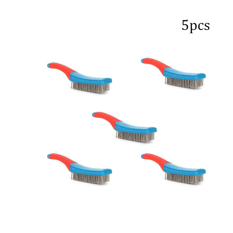 Heavy Duty Stainless Steel Wire Brush with Comfortable Plastic Handle Perfect for Removing Rust, Welding Slag, Dirt,Paint 260909