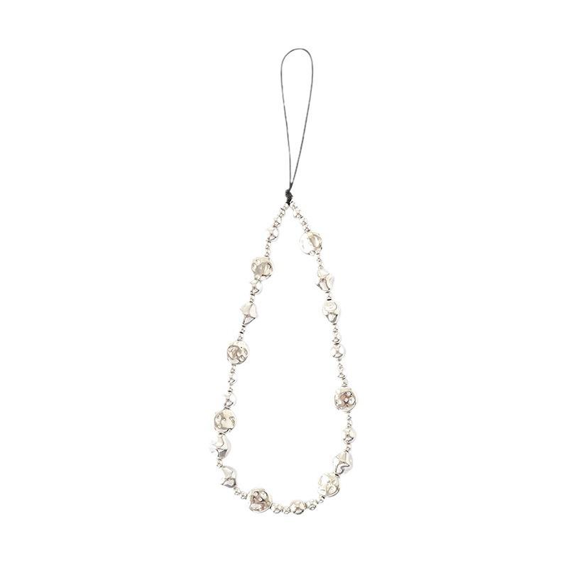 Pearl Bow Beaded Mobile Phone Lanyard Keychain Pendant Accessory