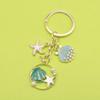 Creative Starfish Drip Oil Keychain Pendant for Girls