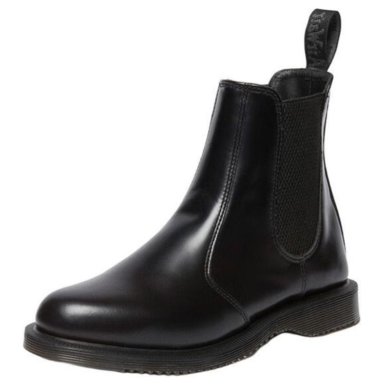 Dr. Martens Classic Casual Simple Short Chelsea Boots Women Boots Black 32217001