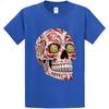 NEW Art Society SUGAR SKULL ICED OUT ROYAL BLUE Tee Shirt SM-4XLARGE MADE IN USA