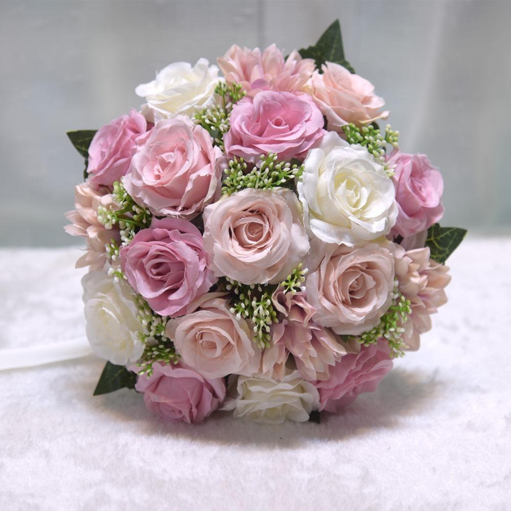 Pearl Lace Mesh Wedding Bouquets Romantic Wedding Accessories New Bridal Bouquet  Wedding Decor