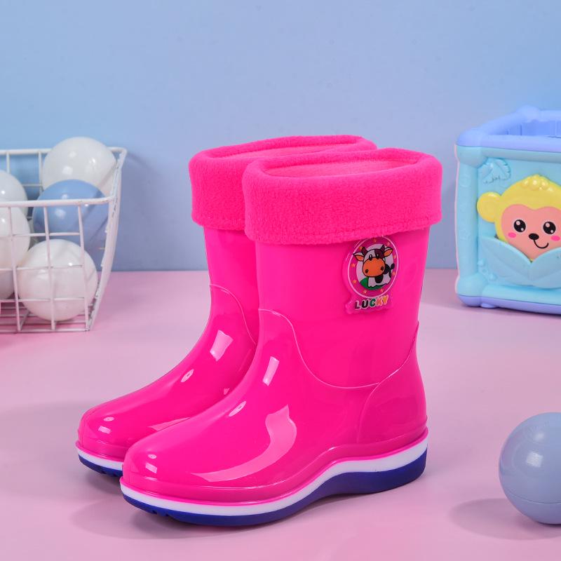 Kids' Non-slip Waterproof Rubber Rain Boots for Boys & Girls