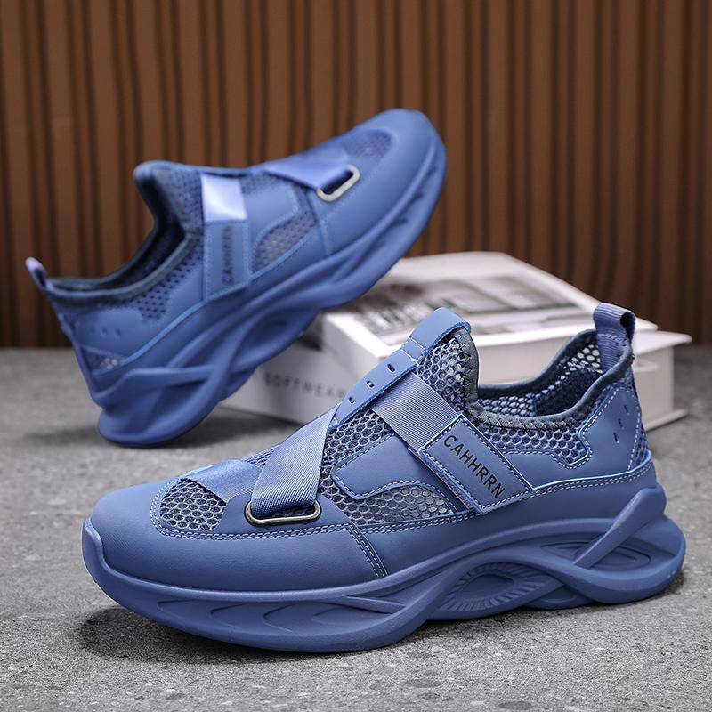 Neue Mesh-Schuhe Jungen Trendschuhe Sommer atmungsaktiv dünn großes Mesh-Loch Loch Stoßdämpfung leicht Mesh Sport Herren