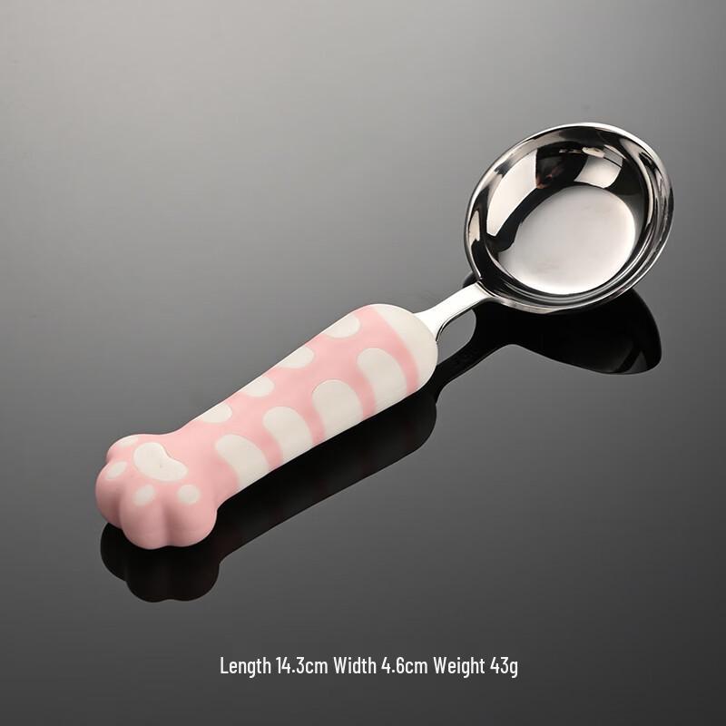 Qianxing Children s 316L Stainless Steel Cat Claw Training Spoon