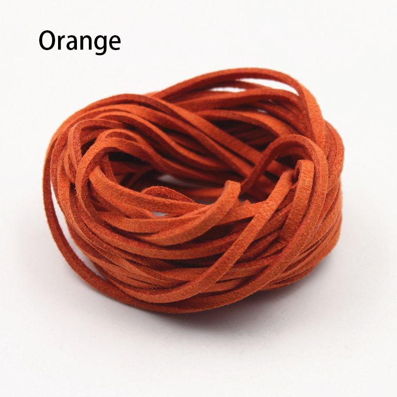 10 Meters 3mm Flat Faux Suede Braided Cord Korean Velvet Leather DIY Handmade Beading Bracelet Jewelry Making Thread String Rope
