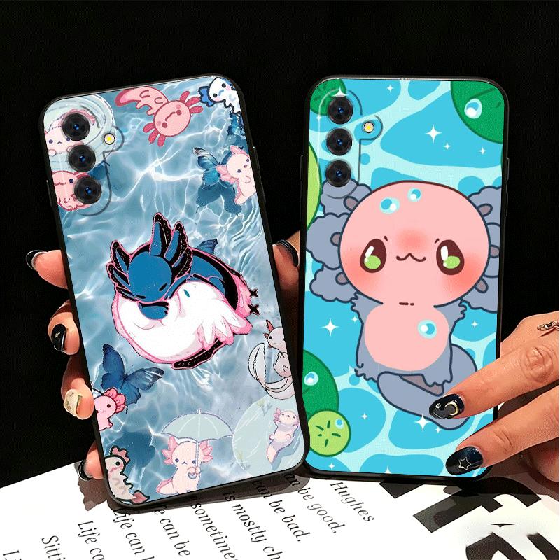 Axolotl Cartoon Cute Soft Phone Case for Samsung A17 A37 A57 A16 A26 A36 A56 A15 A25 A35 A55 A14 A24 A34 A54 A13 A23 A33 A53 A52
