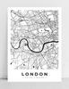 Plakát mapa plán města Londýn