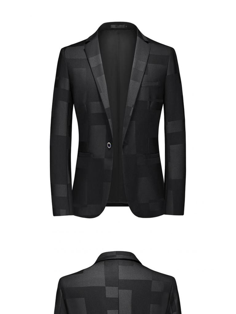 2022 Men's Slim-Fit Jacquard Suit: Large Size Casual, Wedding & Nightclub