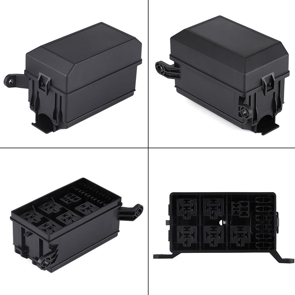 6 way Fuse Relay Holder Box Socket for Auto Car SUV Off road Pickup Truck
