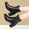 Women'S Winter Boots New Wool Warm Women'S Dress Boots Fashion Mid Heel Large Size Mom Ankle Boots