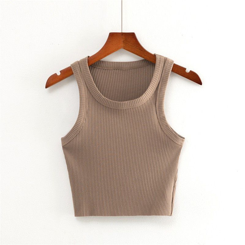 INS Fashion Short Sexy Sleeveless Sports Vest Women's High Waist Crop Top Outwear Tight Yoga Running Workout Clothes