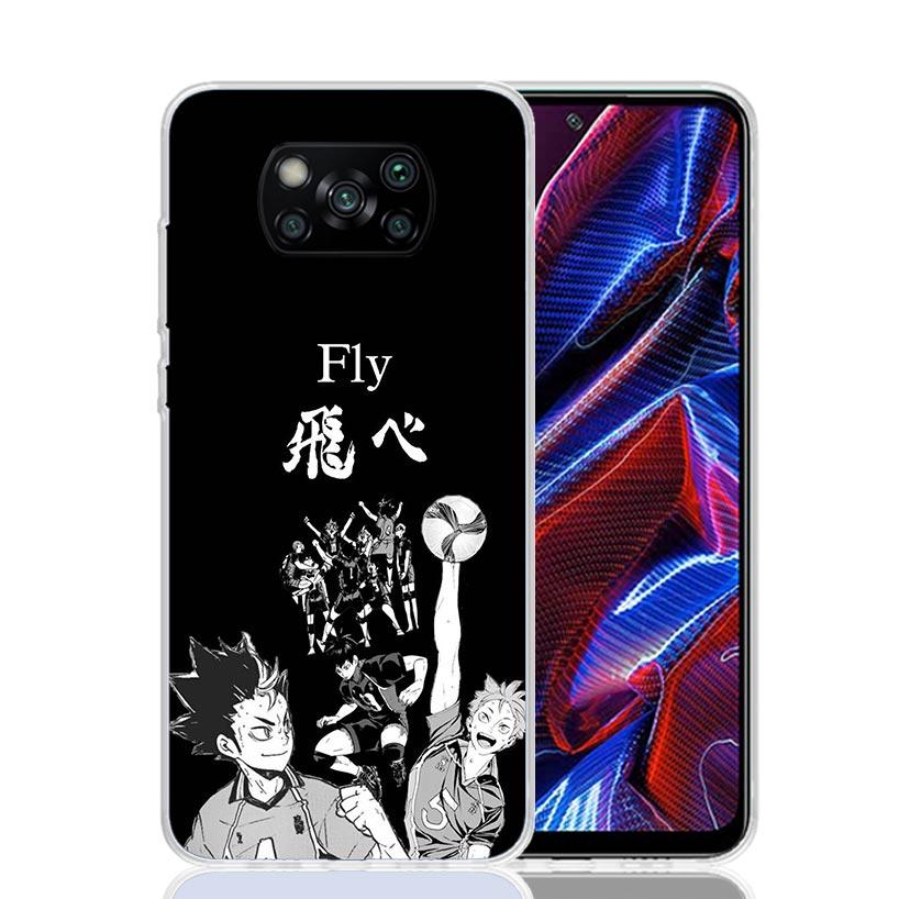 Haikyuu Oya Volleyball Anime Case Phone Cover for Xiaomi Poco X3 Nfc X5 X6 X7 X4 Gt F7 Ultra F6 F5 Pro F4 F3 M5S M5 M4 M3 5G Tre