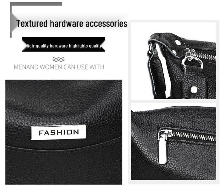 2025 Autumn/Winter Women's Top Layer Cowhide Shoulder Crossbody Bag