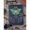 Luna Moth Leather Grimoire Journal: Witchcraft Spell Book