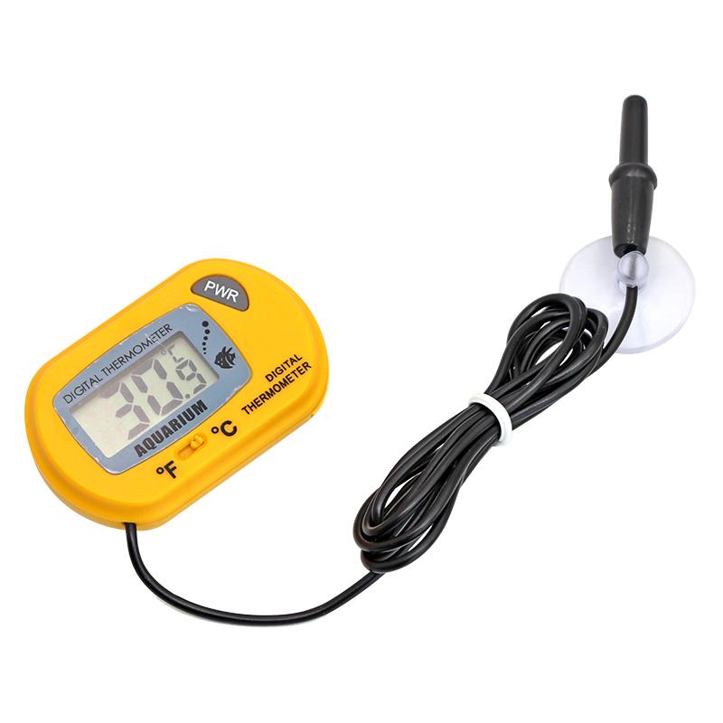 

Fish Tank LCD Цифровий термометр для акваріума Лічильник температури води Детектор температури акваріума Сигналізація для риб Сигналізація для риб Товари для тварин Інструмент Aquatic жовтий