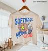 Comfort Colors® Softball Mama Boxy Tee, Softball Gameday Mom Tee, Trendy Mothers Day Women's Softball TShirt, Gift For Sports Mom