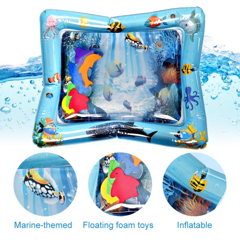 Creative Baby Water Mat Inflatable Patted Pad Cushion Infant Toddler Water Play Mat for Children Education Developing Baby Toys