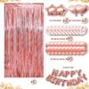 Birthday Rainsilk Curtain Balloon Set Birthday Letter Heart Five Star Aluminum Foil Balloon Birthday Party Decoration