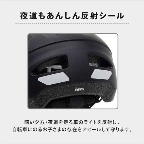 Official Ides Urban Act Helmet, Matte White-Gray, SG Certified, Junior to Adult Sizes 54-59cm, Lightweight and Breathable for Cycling, Commuting, and