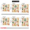 2pcs,2D plane printing Pattern Curtains Christmas Cute Elements (4) Polyester Fabric (without rod) Holiday Ldeal for Bedroom &