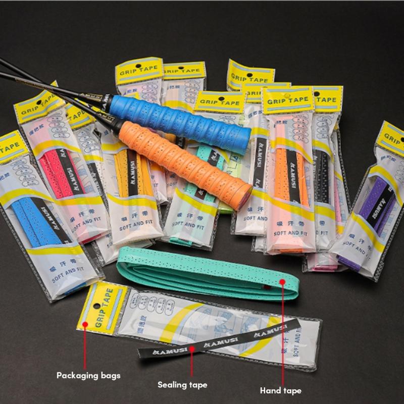Perforated Designs Tennis Racket Grips Tape Badminton Squash Training Sweatband Anti slip Tennis Grip Head Overgrip