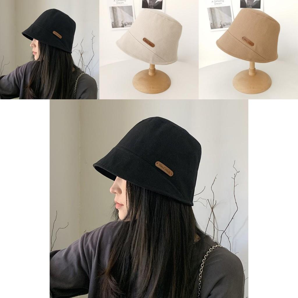 Stylish Cotton Summer Bucket Hat For Women Adjustable Breathable Sun Hat For Round Faces