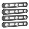 4Pcs Star Effect Car Interior Decorative Light Seat Bottom LED Light Strip Kit