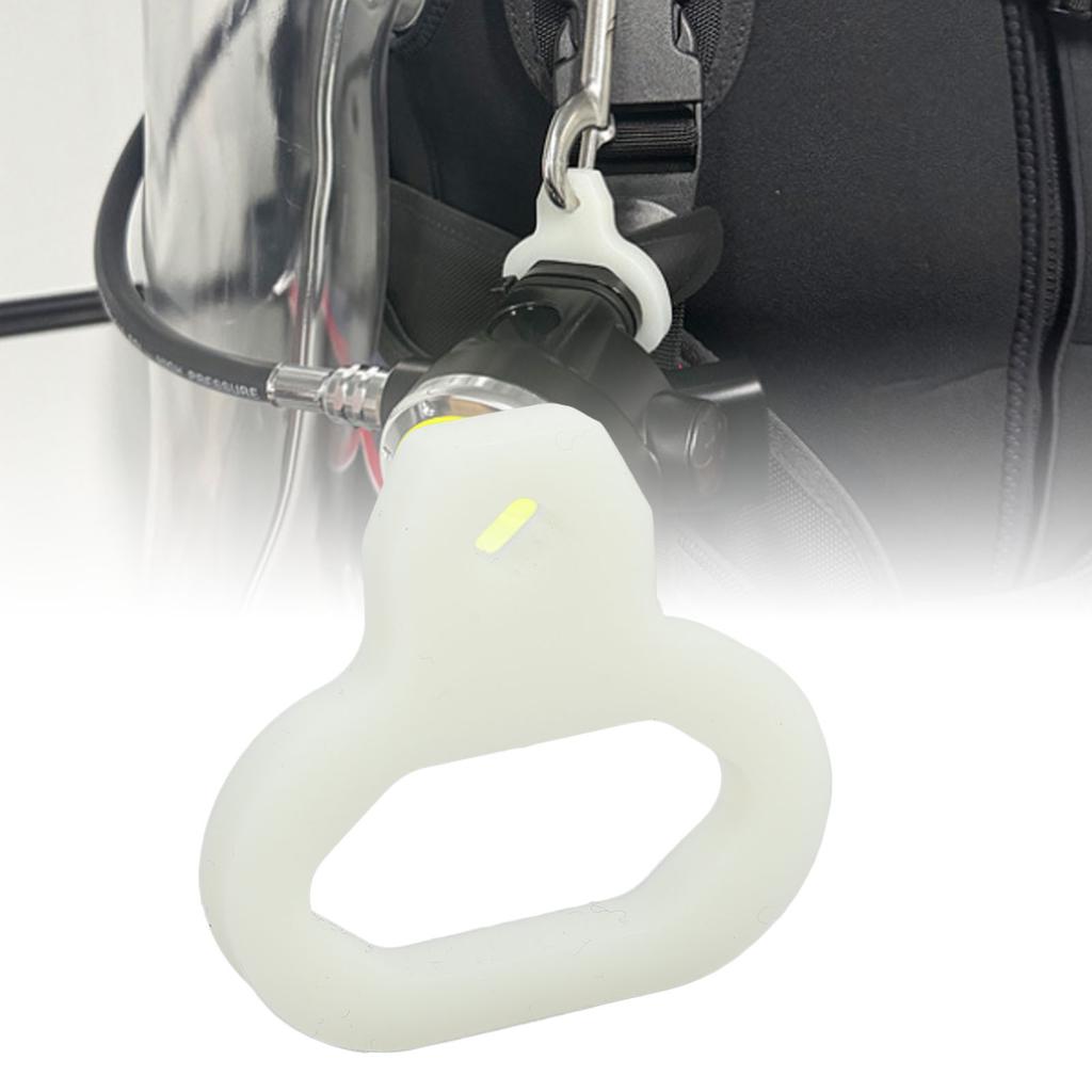 Diving Second Stage Regulator Clip Circle Quick Release Night Glowing Diving Clip for Scuba Accessor