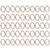 50Pcs Metal Rings 15x3mm Iron Material Sturdy   Multifunctional Exquisite O Rings Metal