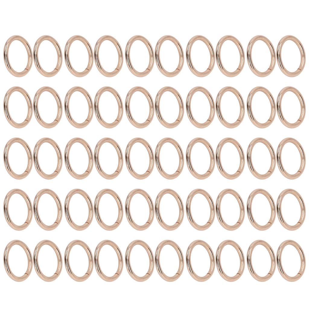 50Pcs Metal Rings 15x3mm Iron Material Sturdy   Multifunctional Exquisite O Rings Metal